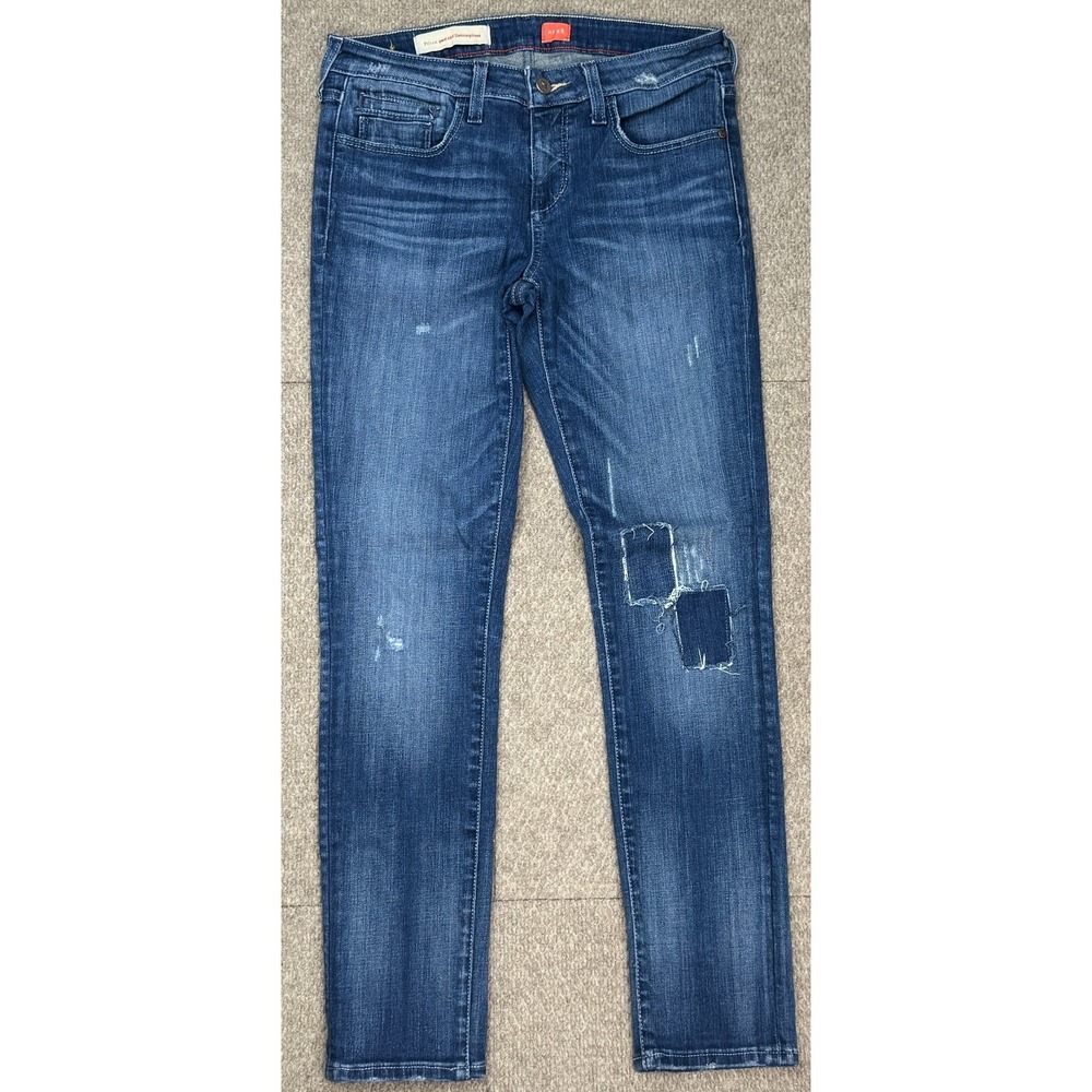 Pilcro Anthropologie No. 28 5 Pocket Women's Patched & Distressed Jeans Size 30